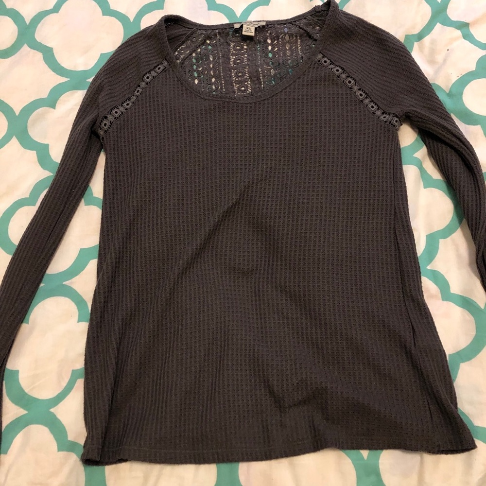 Lucky Brand Waffle Long-Sleeve Tee